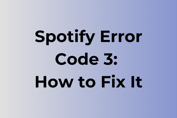 spotify error code 3