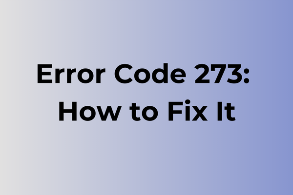 error code 273