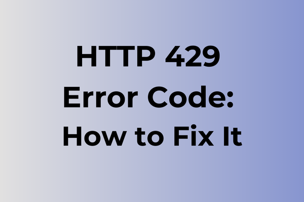 HTTP 429 error code